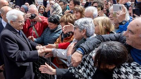 Liberazione: l'abbraccio di Civitella al Presidente della Repubblica. Commozione e ricordo - PEkn69Mk1bc