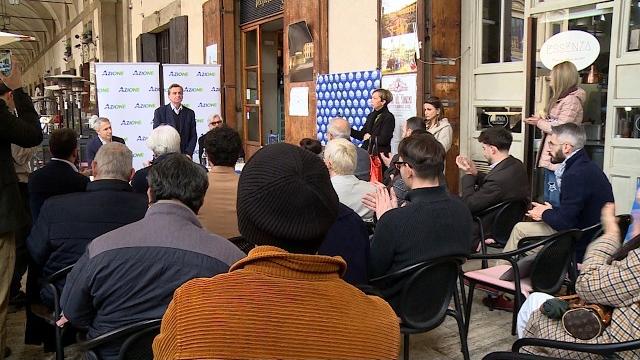 Carlo Calenda ad Arezzo per sostenere la candidatura di Marco Donati - MuZ5ADTFBX0