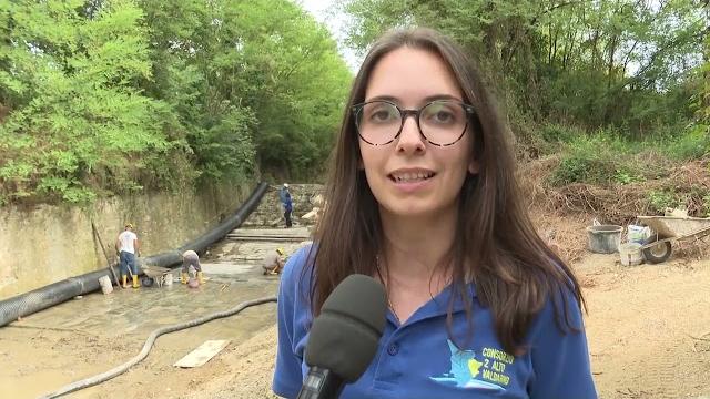A Laterina Pergine la briglia sul torrente Oreno torna sicura