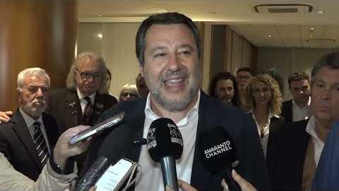 Salvini ad Arezzo per la lista della Lega. 