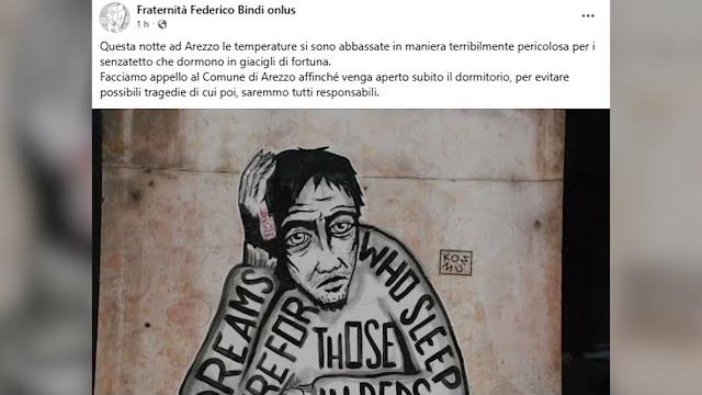 Temperature in calo, Fraternità Bindi: "aprire subito il dormitorio, per evitare possibili tragedie" - ougA2gjuLPc